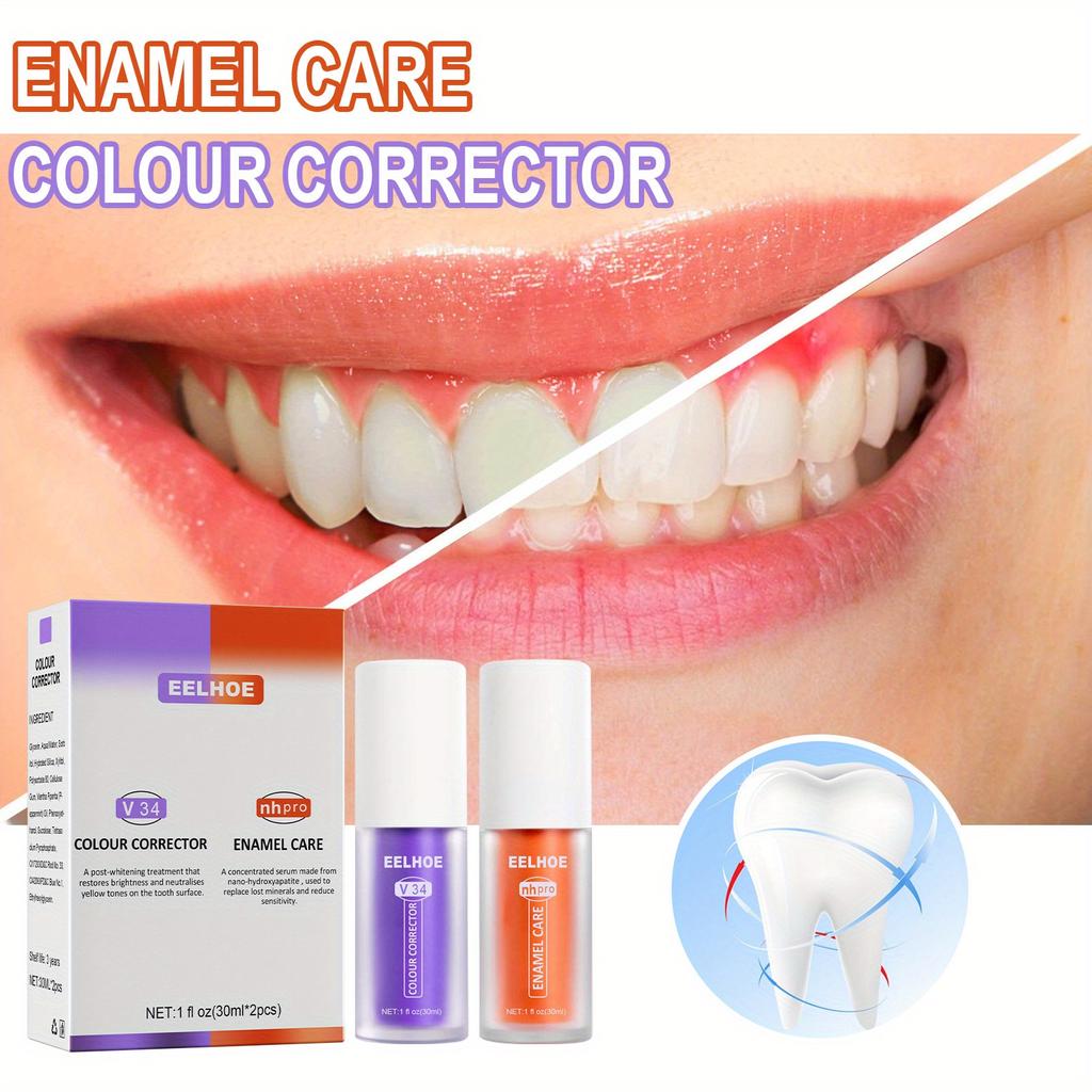 Teeth Whitening Toothpaste Gingival Repair Purple Reduce Gum Sensitivity Correction Brightening Repairing Oral Whitening And Cleaning Dental Stains