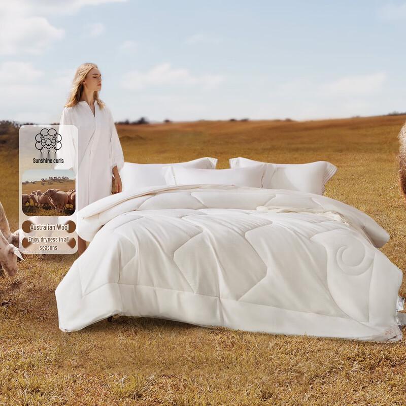 

Mercury Home Textiles 100% Australian Wool All-Season Quilt