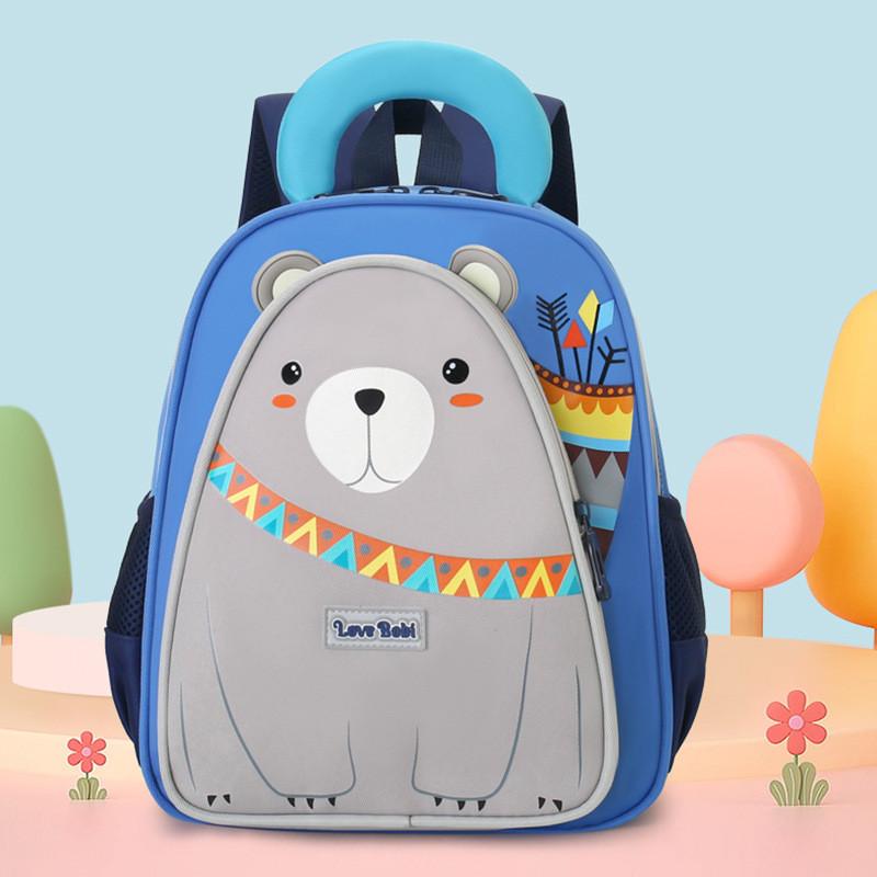 Bear Small Penguin Pattern Cartoon Toddler Backpack With Stitching Reinforced