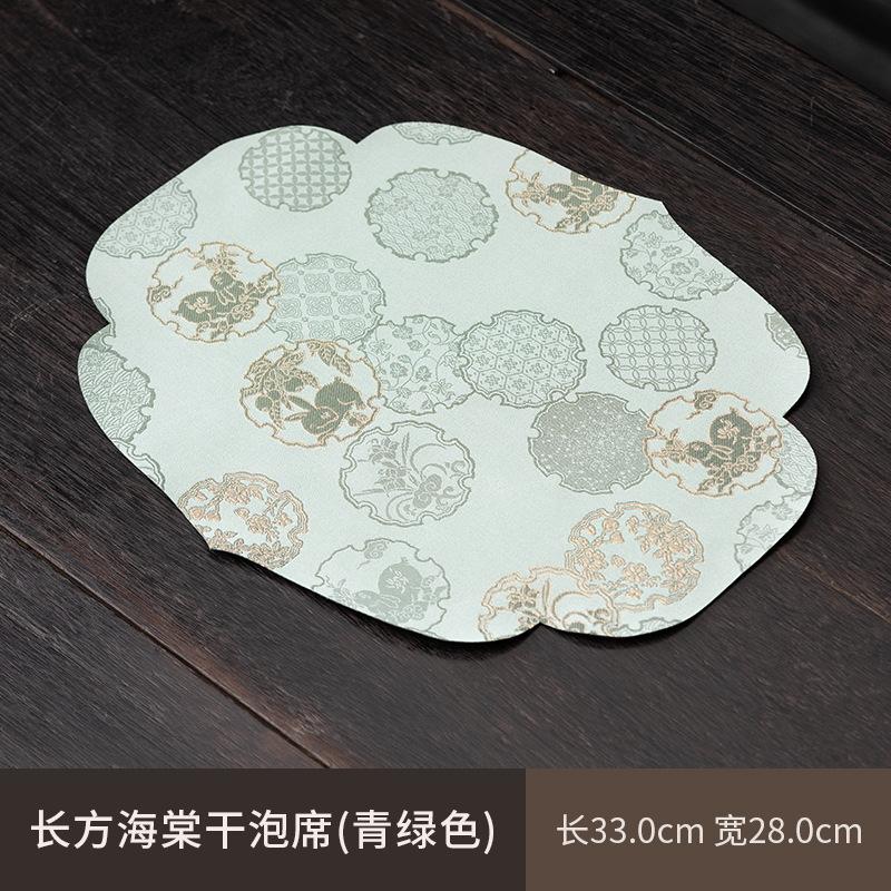 New Chinese Style Tea Mat Retro Table Cloth Towel Brocade Waterproof Anti-scalding Absorbent Tea Table Mat Teapot Teacup Mat