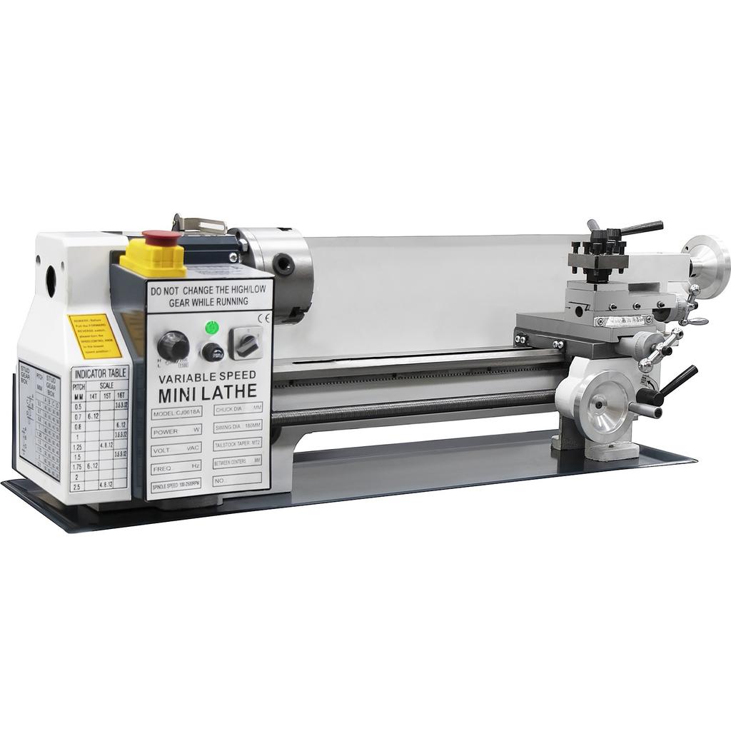 220V Draaibank 180*350MM Kunststof Tandwielen zonder Gereedschapsteun en Center Frame