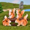 Pinenjoy Cute Squirrel Figurines, 12 Pieces, Miniature Animal Figures, Cake Decorations, Garden Decorations, Funny Birthday Decorations, Small