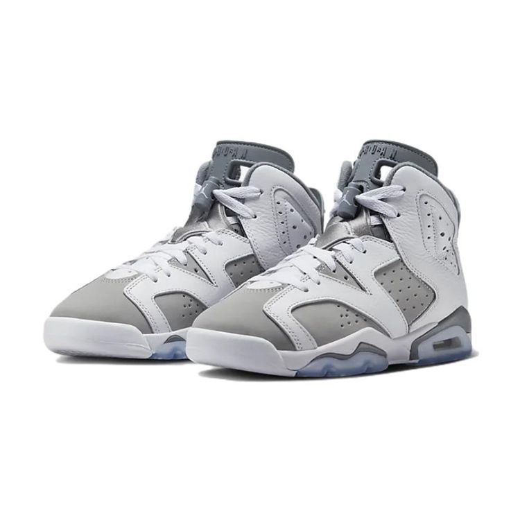 Air Jordan 6 Retro GS Cool Grey Dětské tenisky Bílá Středně šedá 384665-100