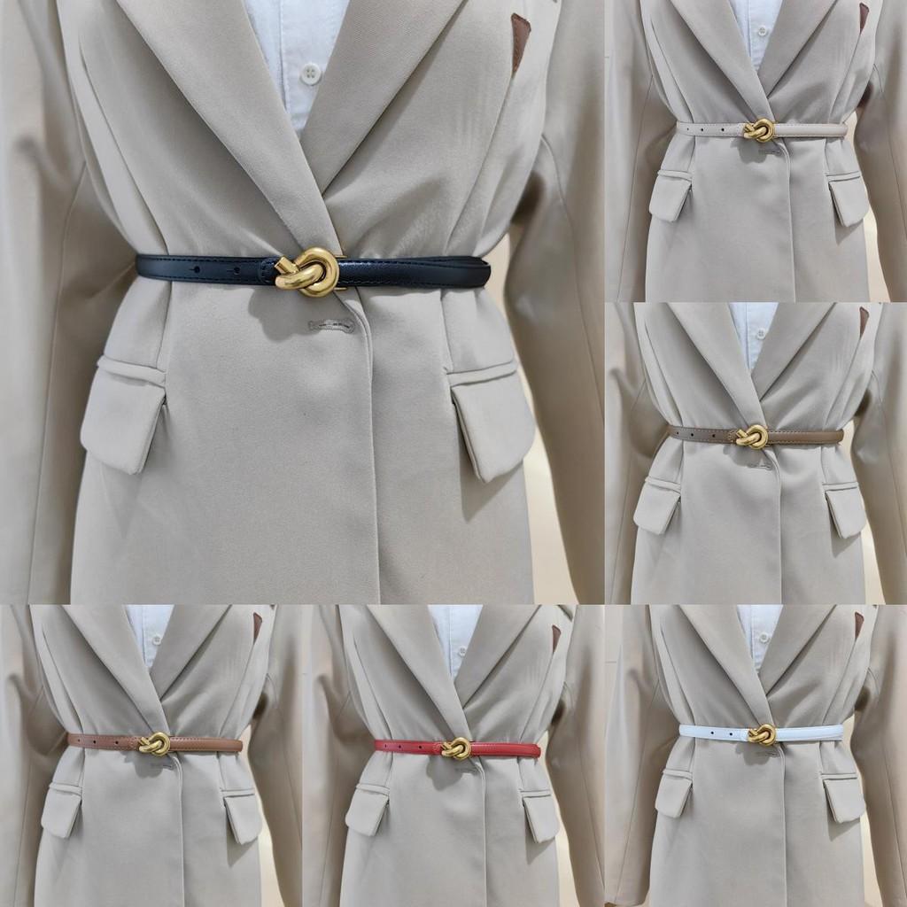 Waist Handmade Leather Belt For Women With Alloy Fastener For Trendy Wear Casual