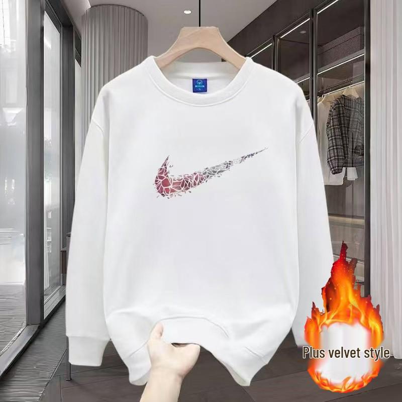 Men's Heavyweight Fleece-Lined Cotton Hoodie, Thickened for Autumn/Winter, American Style, Rebelliously Cool, Round Neck, Casual Jacket