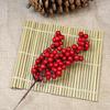 10pcs Artificial Mini Christmas Berries Fruit Branch Simulation Home Decor Faux Flower Froth 22cm Cherry Bouquet DIY Accessories