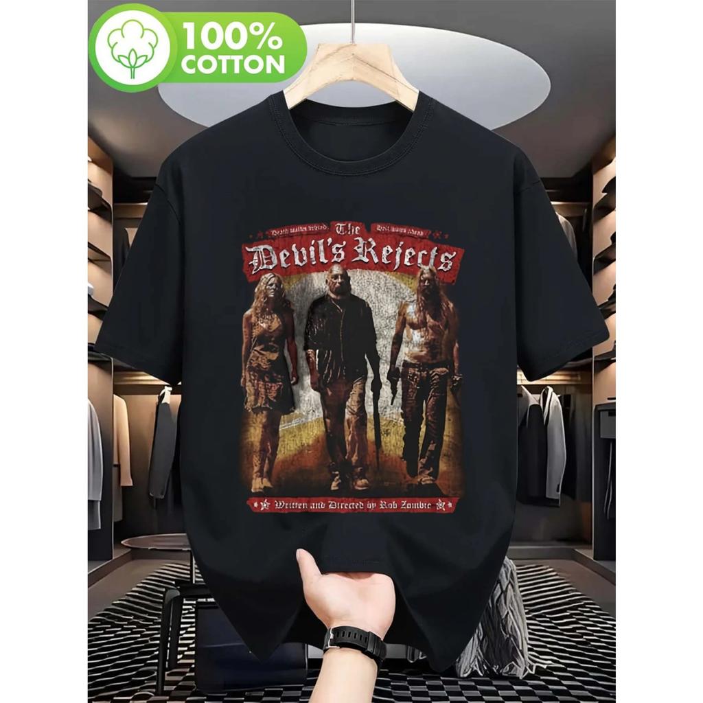 Devil's Son _graphic T-shirt with Casual Style and Horror Movie Design, Perfect for Daily Wear in Horror Movie T-shirts