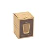 Maehata Thermoglass 250ml Rocks Insulates Hot and Cold Nuit Amber Tumbler, Cup, Heat-Resistant Double-Walled Glass, Drinks,