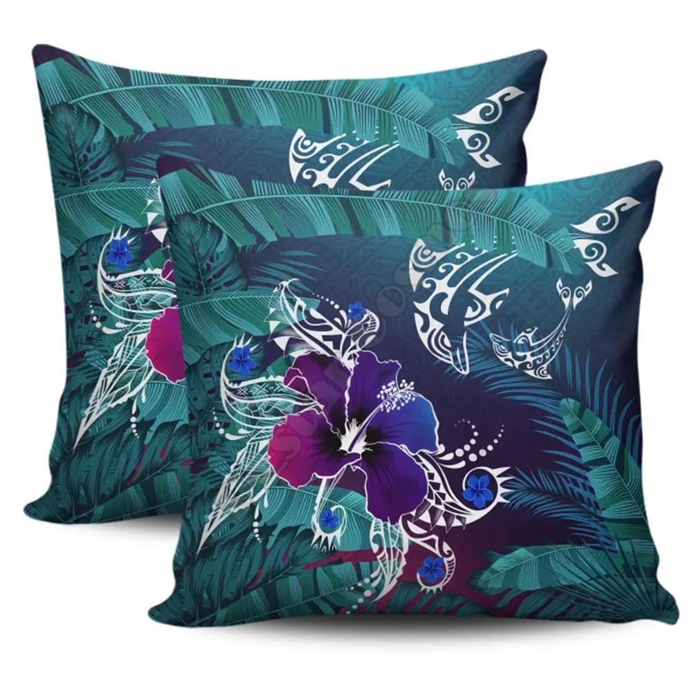 Fiori Hawaiani Copricuscini Copricuscini Cuscino Decorativo Decorazione per la Casa Stampa su Due Lati