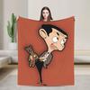 Mr. Beans  Teddy Bear  Blankets Fleece Spring/Autumn Cartoon Multifunction Soft Throw Blanket For Bedding Travel Bedding Throws