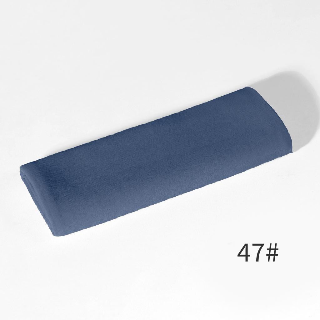 - New Monochrome Pearl Chiffon Bubble Towel Women'S Scarf Long Scarf Windproof And Sand-Proof Four-Season Scarf