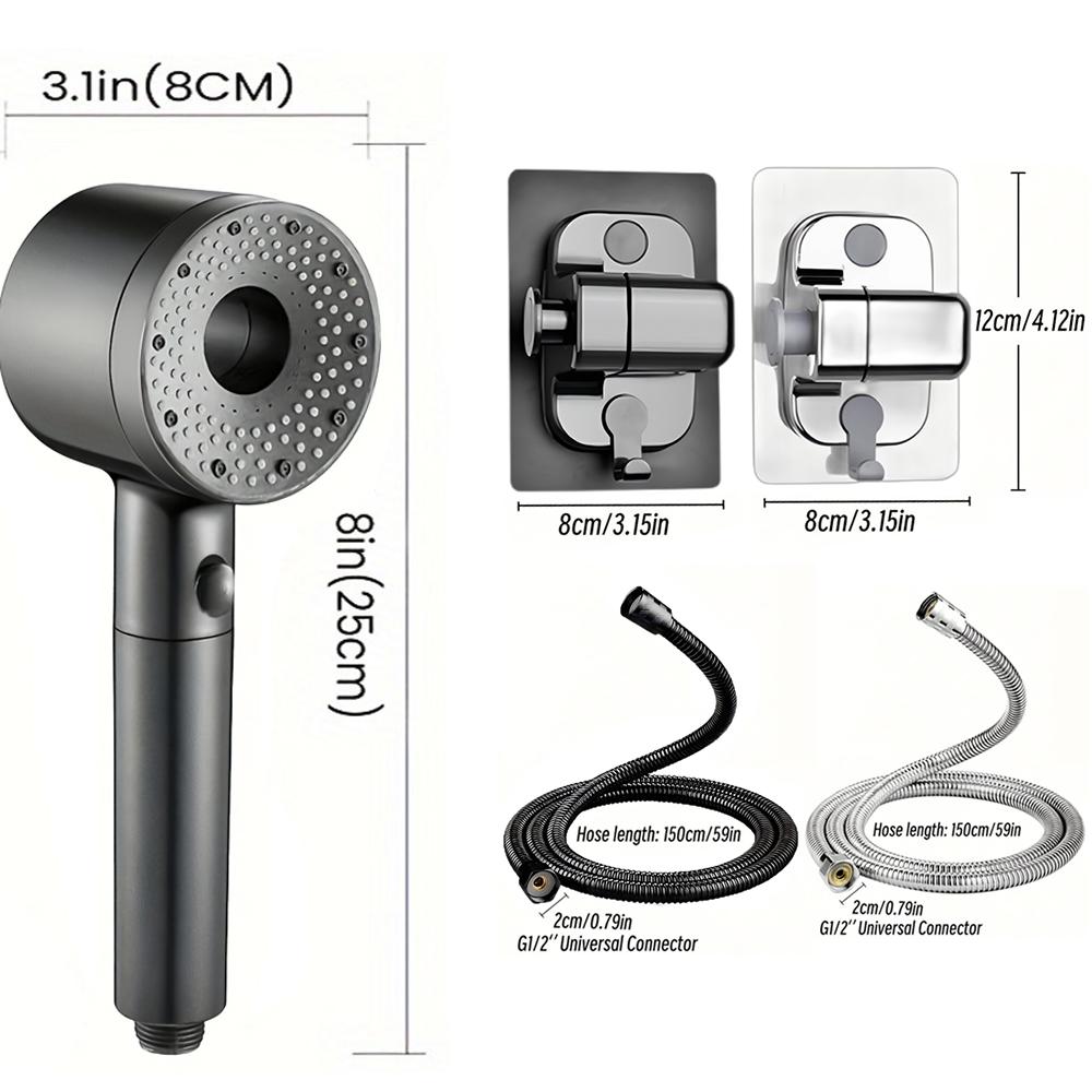 5 Modes Shower Head High Pressure Filter Showerhead Portable Rainfall Faucet Tap Bathroom Bath Home Bathroom Accessories