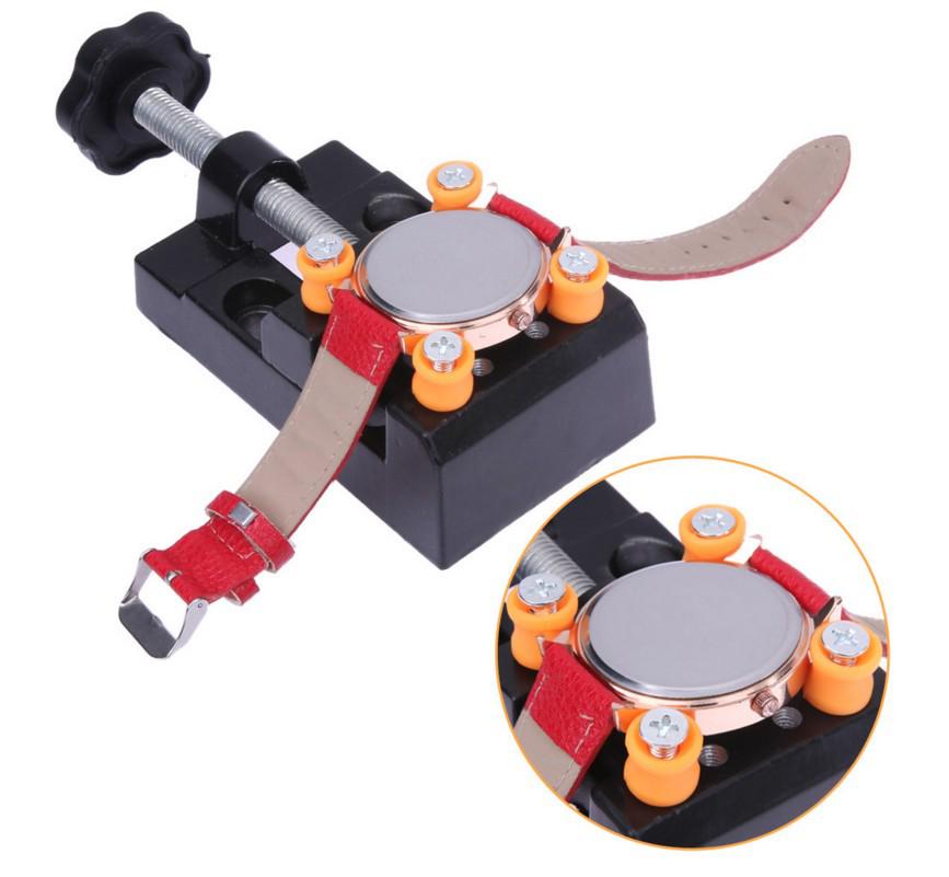 Aluminum Alloy Bench Vise: Eight-hole Walnut Clamp for Flat-nose Pliers, Beads, and Watch Fixing