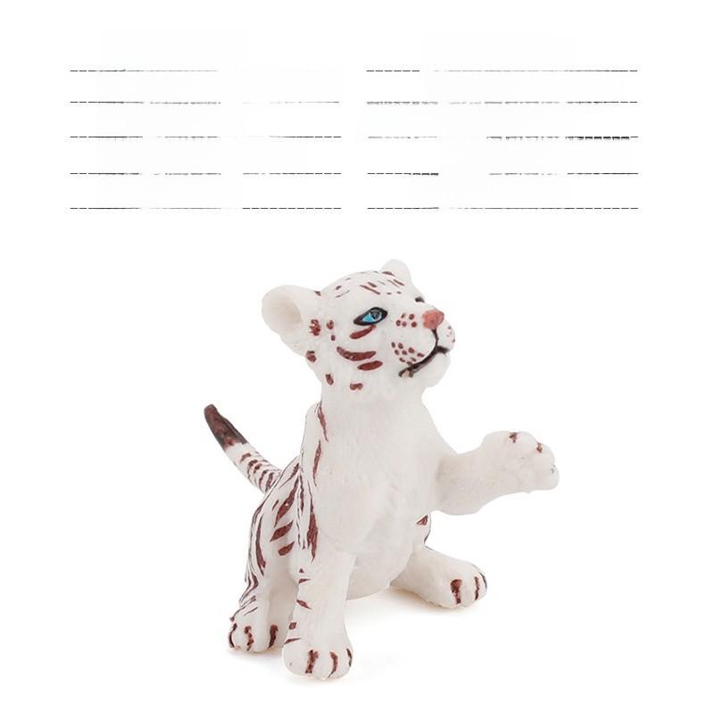 Action Tiger Lion Figure Cartoon Model Toy Decoration Children Ornament Gifts