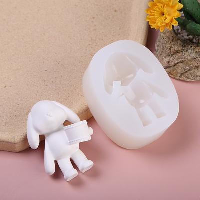 Aromaterapia Auto Gesso Fai da Te Pietra Diffusore Bocchetta Aria Secchiello Portaoggetti Coniglio Gesso Stampo in Silicone per Sapone Stampo in Resina