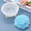 Peony Silicone Candle Mold Aroma Plaster Soap Resin Flower Mould Birthday Holiday Gift Wedding Souvenir Home Decoration