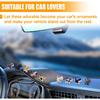 9PCS Car Cute Cat Decorations, Fun Car Rear View Mirror Ornaments, Cat Figurines Set Dashboard Decorations, Universal Auto Interior Accessories for