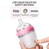 Anti-Colic Silicone Baby Bottle, Drop-Resistant and Breastfeeding Mimic, Wide-Mouth Design for Newborns