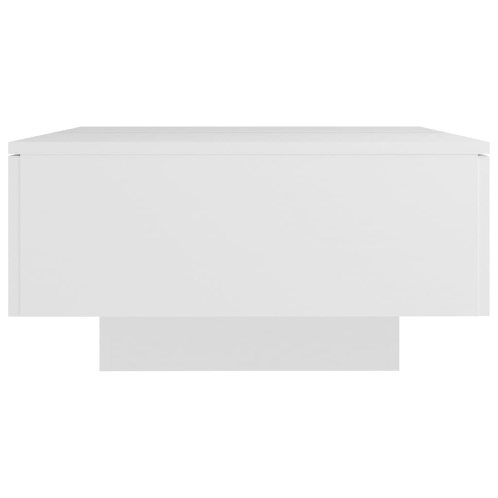 Vidaxl Coffee Table, White, 90X60X31 Cm, Wood-Based Material