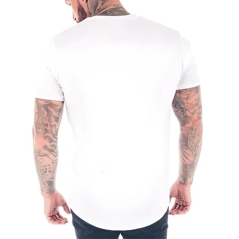 Men's Casual Slim Fit Short Sleeve T-Shirts Classic Solid Cotton Crew Neck Sports Tees Tops Summer Gym T Shirts Fitness Clothing