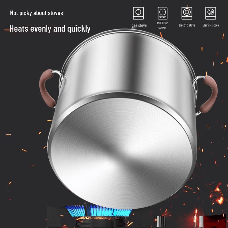 Wutuo 316 Stainless Steel 24cm Deep Soup Pot