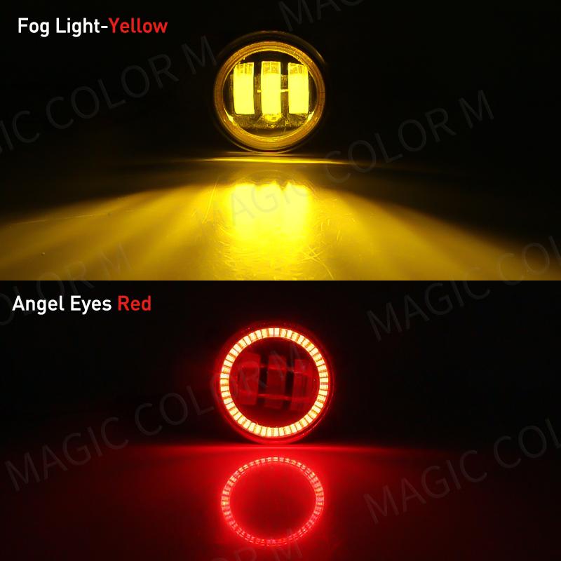 Angel Eye mlhové světlo pro Ford Focus Fusion Fiesta Ranger C-Max Transit Tourneo EcoSport Edge Car DRL mlhová svítilna LED čočka