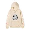 Kakegurui Runa Yomozuki Hoodie Unisex Fleece Sweatshirt Black White Anime Portrait Japanese Text Sleeve Autumn Winter Pullover