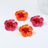 Pinkdudu Vintage Exaggerated Large Flower Zinc Alloy Dripped Glaze Earrings Fashion Trendy Stud Earrings Women PD2253