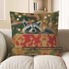 Home Decor Christmas Raccoon Cushion Cover With Holiday Charm Pattern Cushion Cover Suitable For Sofa Bedroom Car Pillow Cover