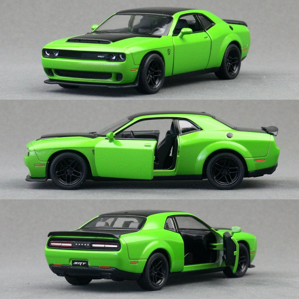 1/40 Dodge Challenger SRT Demon 170 Alloy Diecast Metal Scale Model Car Miniature Car Model Static Collection Kid Toy Car Vehicles
