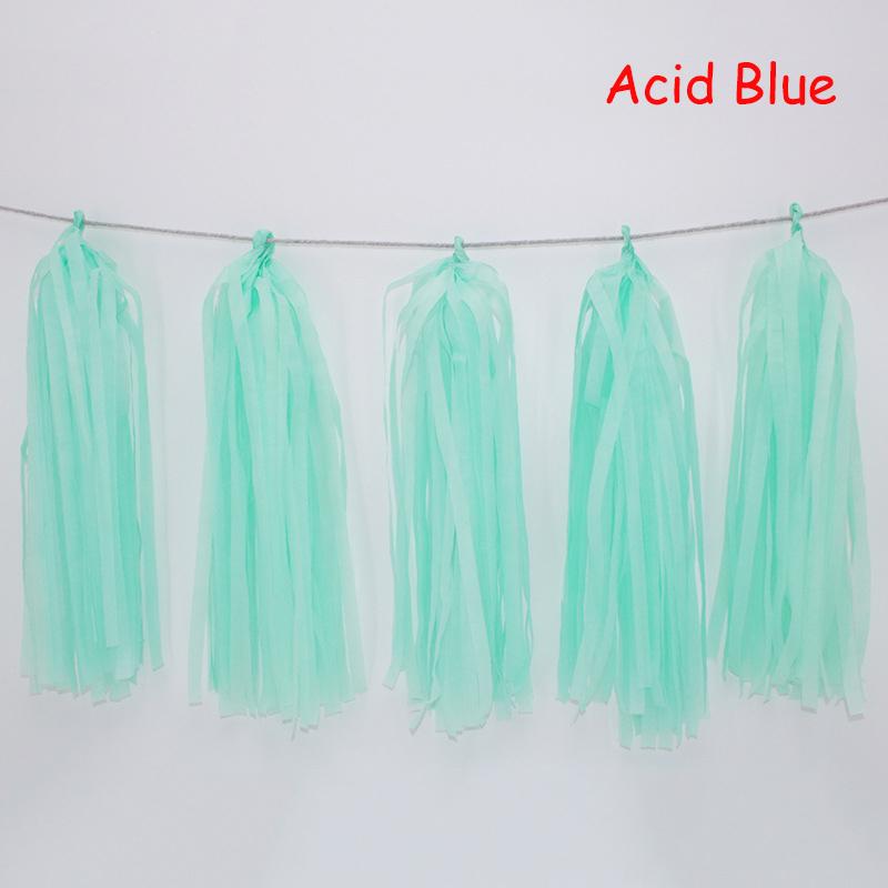 Wedding Party Decoration Color Paper Tassel Garland Bride To Be Birthday Decor Baby Shower Girl Slingers Mermaid Party Supplies
