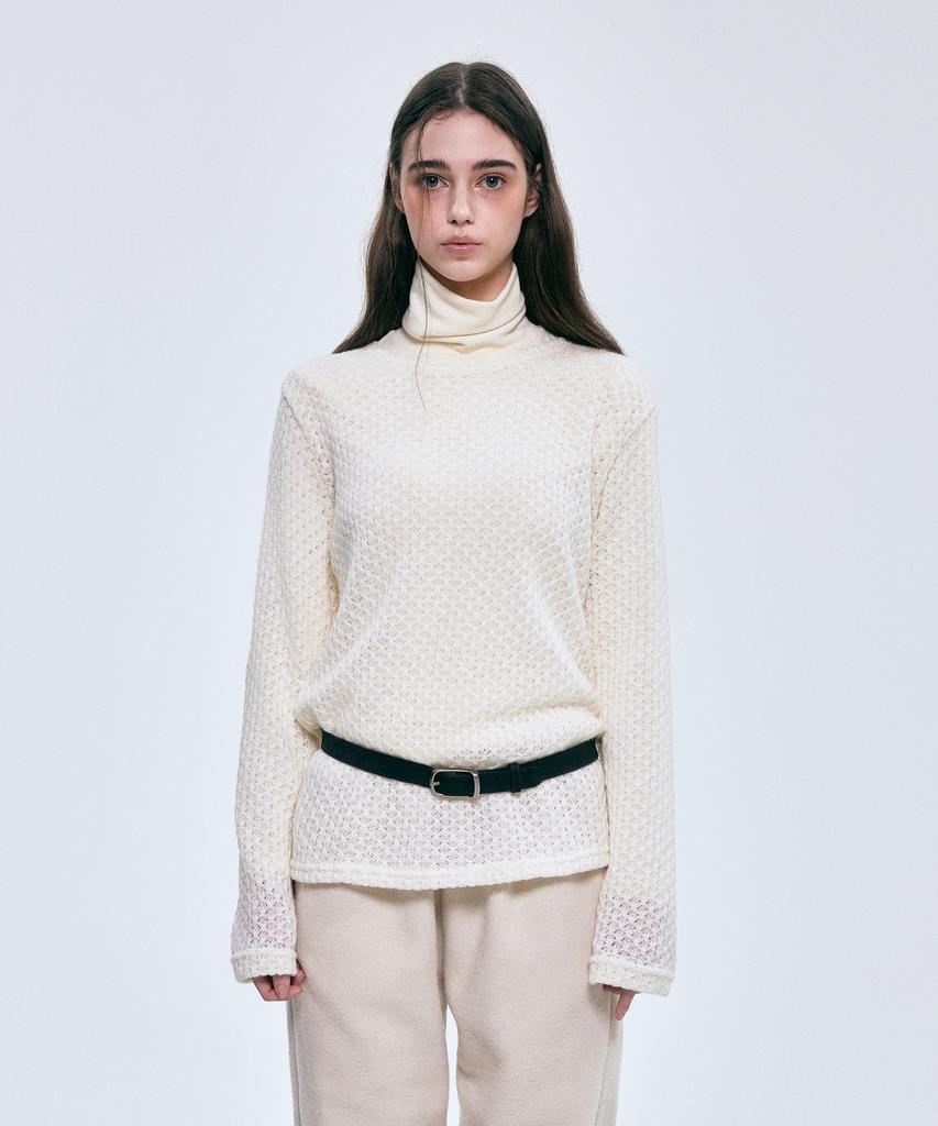 FOVERE Vert Wool Knit Tee Ivory