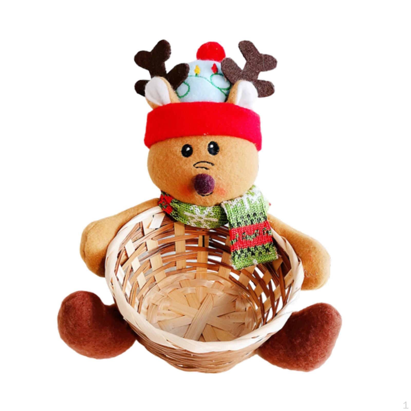 

Рождественская корзина для хранения, коробка для конфет, мультяшная, рождественское украшение, домашний декор, поделки для E