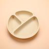 Food-Grade Silicone Baby Plate with Suction, Anti-Fall & Spill Features, Divided Sections for Infant Feeding