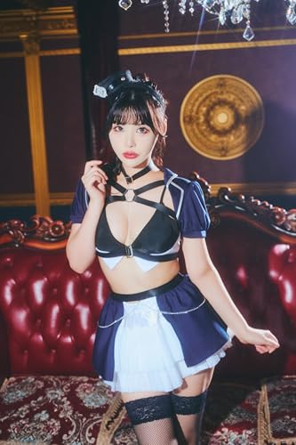 Clearstone Royal Nudie Cosplay Halloween Premium Police Costume, Women's, Navy