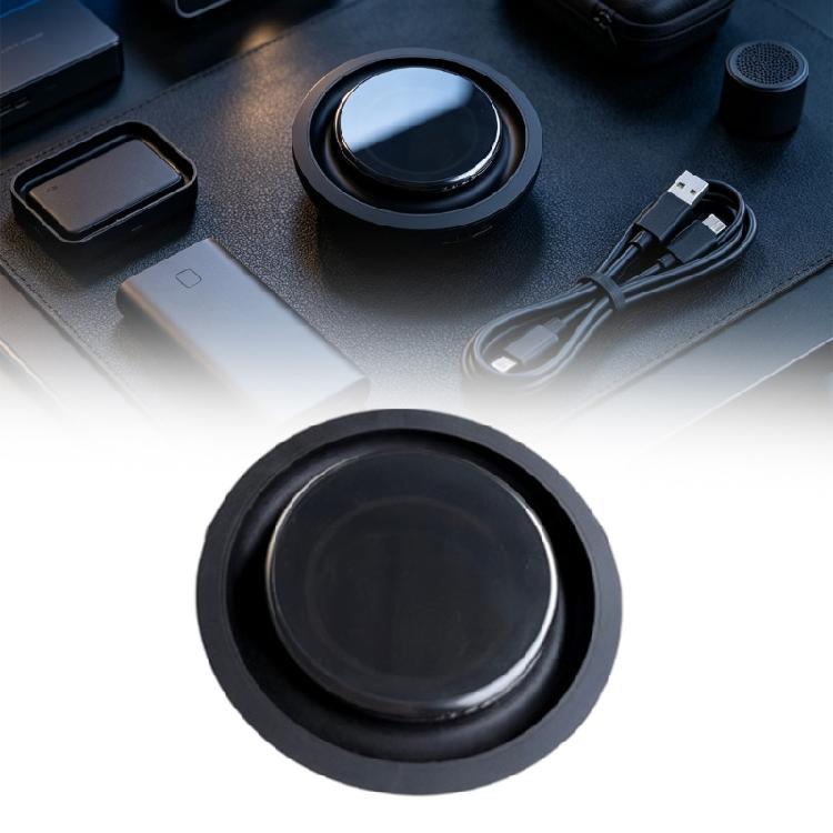DIY Sound Passive Speaker Diaphragm Part with Rubber Design, Round Black Single Unit for Speaker Repair and Cabinet Rebuild Project Use