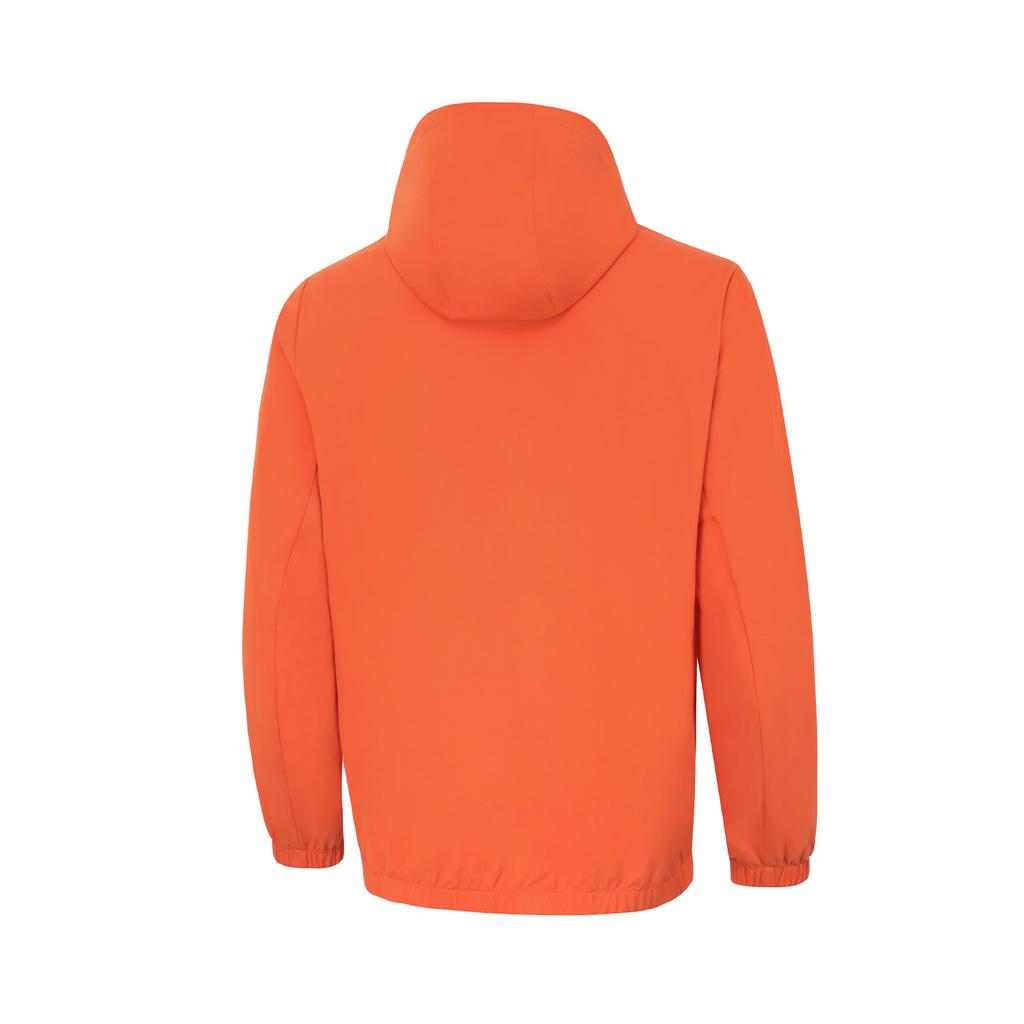 Li Ning Group Purchase Series Logo Raglan Zip-Up Hooded Sports Windbreaker Men Outerwear Orange AFDU627-6
