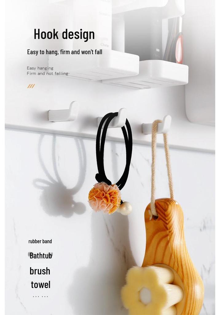 Punch-Free Wall-Mounted Bathroom Toothbrush & Toothpaste Holder Set