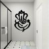 Ganesha Wall Decor Black Metal Wall Art Religious Home Office Meditation Decor
