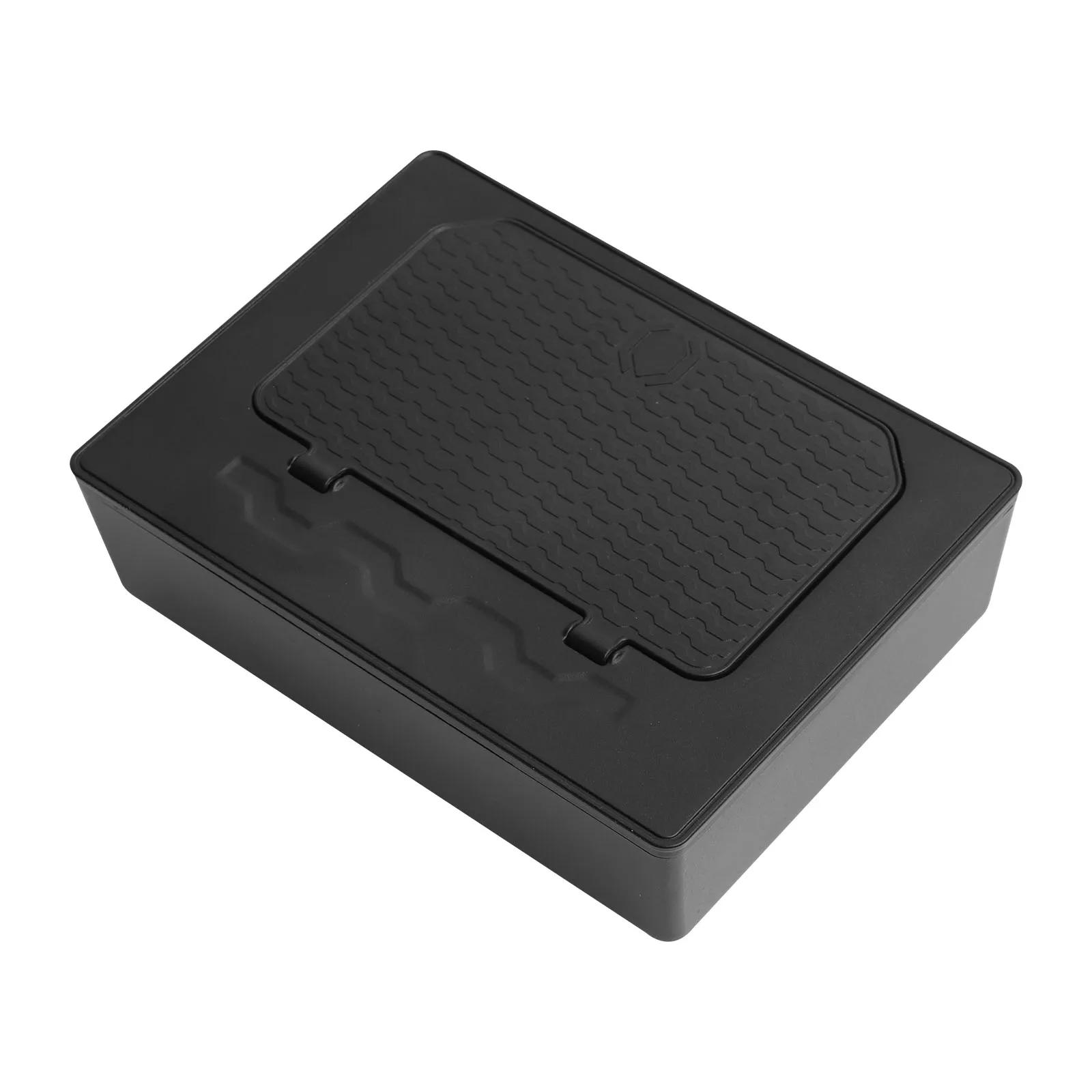 

For Mitsubishi L200/Triton 2024 2025 Center Console Armrest Hidden Storage Box Organizer Accessories Tidying Black Stowing Tools 24TRITON BOX-Hidden