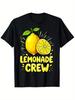 Lemonade Crew Lemonade Stand Lemon TShirt Fashionable Cotton UnisexS TShirt Super Soft Breathable MoistureAbsorbent UnisexS