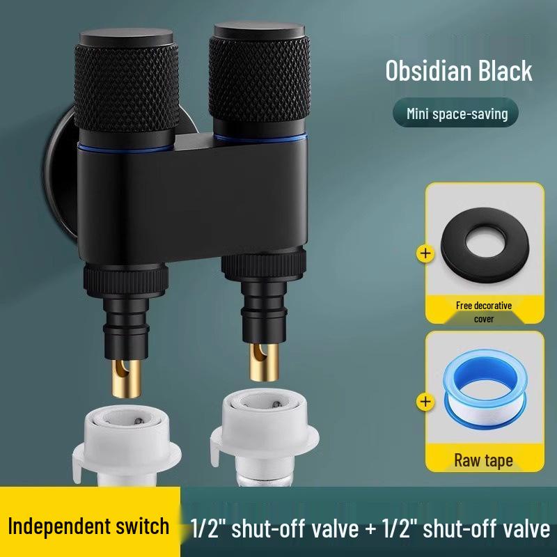Toilet Spray Gun Set: Dual-Outlet Valve, Booster Water Gun, Feminine Wash