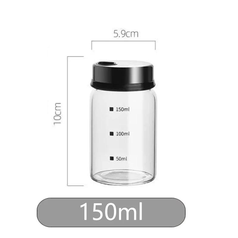Measuring Spice Shaker Bottle High Borosilicate Glass Seasoning Can Salt Sesame Solid Condiment Seal Jar Pepper Spice Shaker