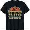 Vintage 1976 Music Cassette 48th Birthday Gifts 48 Years Old T-Shirt Graphic Custom Printed Short Sleeve Shirts Men Clothing