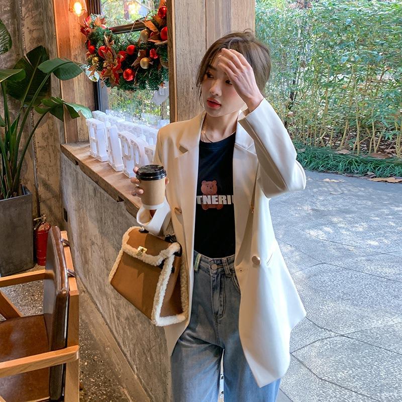 

Белый блейзер женский весенне-осенний дизайнерский дизайн новый профессиональный повседневный костюм топ XL белый