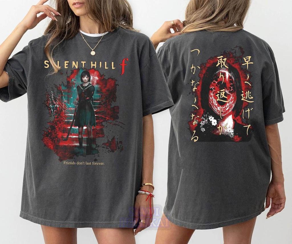 Retro Silent Hill Tshirt Horror Video Game Tshirt Chiko Shimizu Tshirt Horror Retro Horror Video Game Tshirt