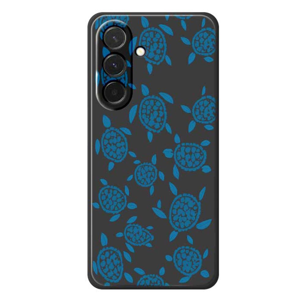 For Samsung Galaxy A36 5G Case Blue Turtle Pattern Printing Straight Edge TPU Phone Back Cover