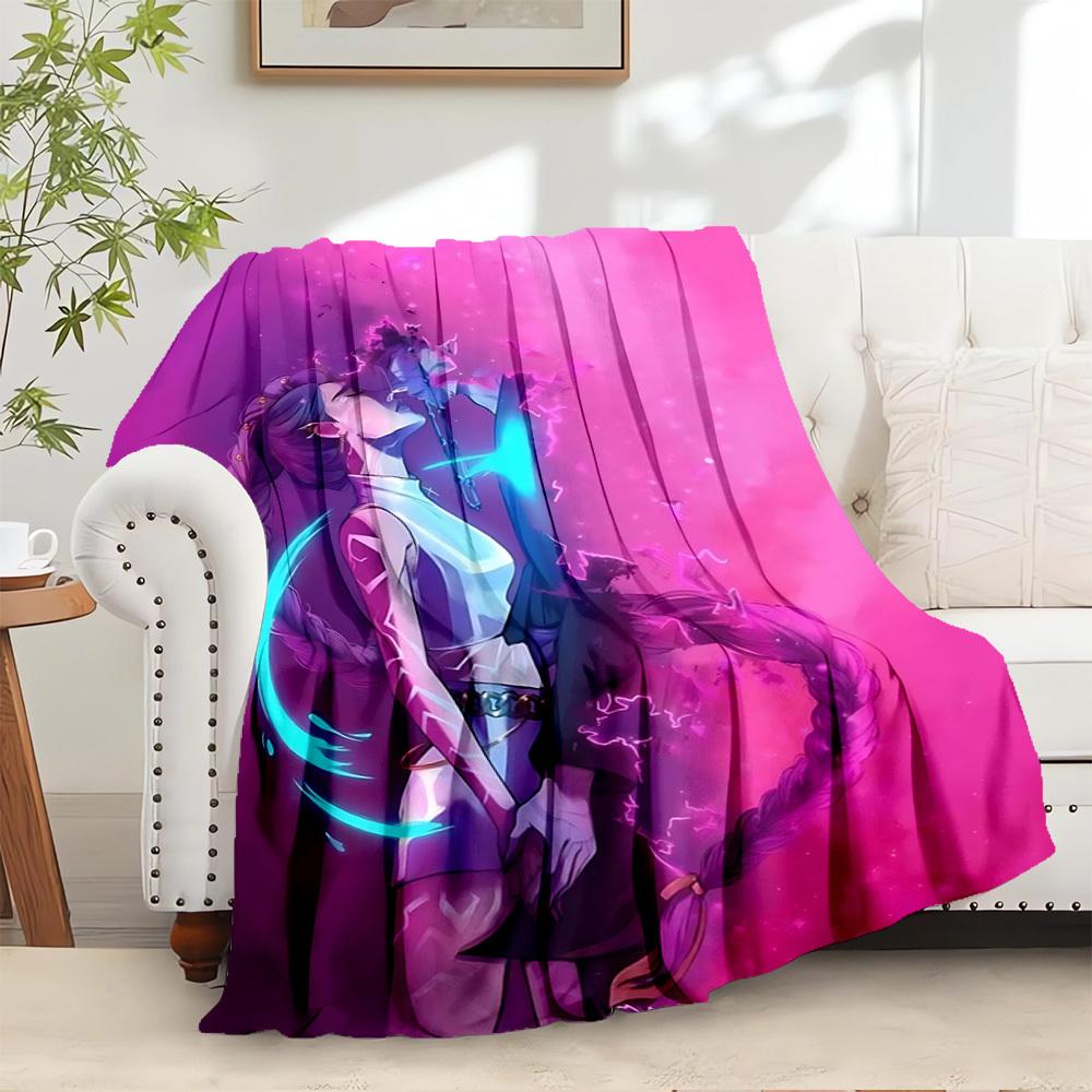 

K-POP Anime Girls Group - Four Seasons Soft Warm Blanket - All-Season Thick Knit Polyester Bedspread for Bed, Camping, Travel - Perfect Gift 100x150cm