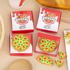 7Pcs/Box Creative Box Pizza Shape Eraser Set Creative Cute Rubber Erasers Gift Kids Kawaii School Office Stationery