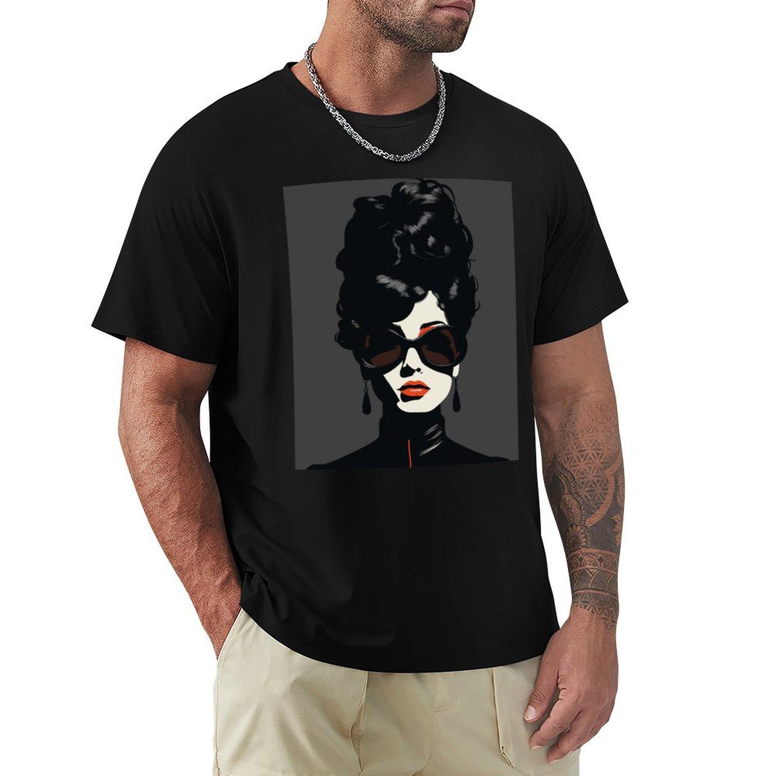 

Steampunk girl illustration ArtworkNo02D TShirt funny shirt cotton funny costumes mens t shirts casual stylish 4XL